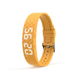 Silent Vibrating Alarm Wristband Smart Wake Up Bracelet with Activity Tracker Yellow