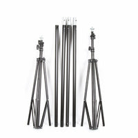 Heavy-Duty Adjustable Backdrop Stand Photo Studio Background Crossbar Kit for Weddings Parties