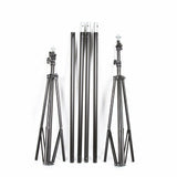 Heavy-Duty Adjustable Backdrop Stand Photo Studio Background Crossbar Kit for Weddings Parties