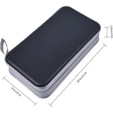 96-Disc CD Case Portable CD DVD Storage Holder with Zipper Disc Carrying Organizer Black