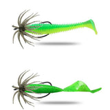 2 PCS Lifelike Floating Sea Urchin Soft Lure | Tentacle Creature Lure for Fishing Green
