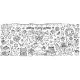 Xmas Giant Coloring Paper Tablecloth Banner Christmas Poster Crafts