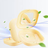 Retainer Case with Mirror and Removal Tool for Mouth Guard Storage Yellow
