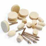 129 PCS Wool Buffing Wheel and Mounted Polishing Point Kit