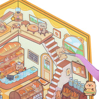 DIY 3D Miniature Sticker Kit with 20 Cartoon Stickers for Kids and Adults