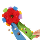Dog Snuffle Ball Slow Feeder Puzzle Toy for Treats and Snacks Red