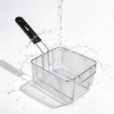 Deep Fryer Basket Stainless Steel with Removable Handle Hanging Design Style 1