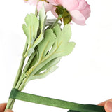 12 Pcs Floral Tape Crepe Paper for Bouquet Wrapping and Crafts Dark Green