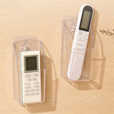 3 PCS TV Remote Control Holder Wall Mount Clear Acrylic Organizer Stand Box Storage