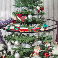 Hanging Christmas Train Toy Set – With Lights Music and Track for Kids