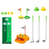 Little One Golf Toy Set with Tiger Ball Returner Clubs and Putter Mat for Indoor & Outdoor Play