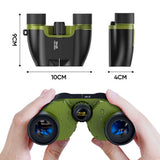 High-Powered 15x25 Compact Binoculars with Storage Bag for Adults