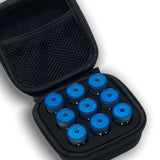9-Compartment Insulin Storage Case Portable Organizer Bag with Mesh Compartments Protective Foam Lining Travel Case