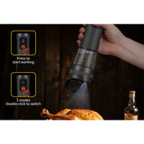 Electric Salt and Pepper Grinder Set with LED Light Rechargeable with Charging Base