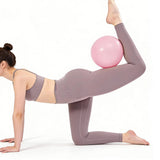Small Exercise Ball 9 Inch Mini Pilates Ball Anti Burst and Slip Resistant Mini Yoga Ball for Stability Fitness Pink