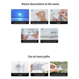 Bluetooth RGB Smart Eave Lights Solar Powered Outdoor Christmas LED String Lights