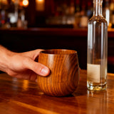 2PCS Wooden Bourbon Whiskey Glasses Tumbler Set – Gifts for Men