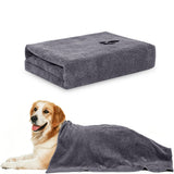 70x140cm Microfiber Dog Towels for Drying Dogs Shower & Bath Supplies Gray