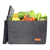 12-Compartment Bottle Wine Tote Bag Wine Carrier Tote Grey