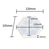 Silicone Resin Mold Hexagonal for Coasters Pendants and Jewelry