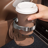 Folding Car Door Cup Holder Adjustable Clip On Drink Organizer Brown