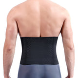 Waist Trainer for Men Waist Trimmer Tummy Shapewear Girdle with Back Support Black