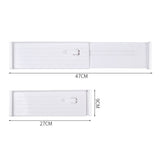 4Pcs Adjustable Drawer Dividers Multi Purpose Storage Organizer for Drawers Shelves White