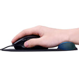 Ergonomic Non-Slip Mouse Pad with Silicone Wrist Rest for Computer Black