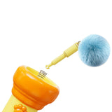 Retractable Cat Teaser Launcher Automatic with 2 Plush Balls for Cats Dogs Orange
