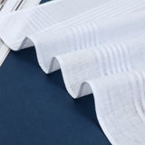12 PCS Soft Cotton Handkerchiefs with Satin Border for Pocket and Travel