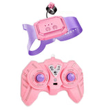 Remote Control Car with Color Lights Stickers Rechargeable Off Road Truck Pink