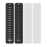 2 Pack Wall Mounted Baseball Cap Hat Rack Organizer for Home Black