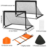 Portable Soccer Goal Set for Backyard Practice Training