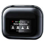Wireless Bluetooth Earbuds with Multifunctional Touch Screen Charging Case Stereo Sound Headphones Black