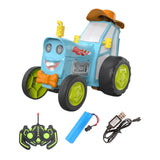 Remote Control Dancing Stunt Car Toy Crazy Jumping Toy Car Kid Gift Blue