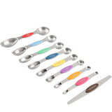 Measuring Cups & Spoons Set Heavy Duty Stainless Steel Fits in Spice Jars for Baking & Cooking