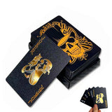 Waterproof Playing Cards – Black & Gold Skull Design Poker Deck
