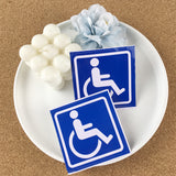 5 PCS Handicap Parking Disabled Decal Sticker Vinyl for Vehicle Window Car