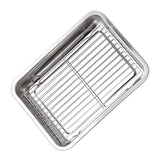 Crisper Pan and Rack Set Stainless Steel for Oven Baking Grilling