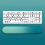 Ergonomic Mouse Pad and Keyboard Wrist Rest Set Anti-Slip Comfortable Office Desk Accessory Blue
