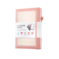 Yearly Monthly Weekly Planner with Tabs Life Planner Organizer Notebook to Hit Your Goals Pink
