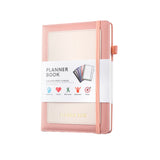 Yearly Monthly Weekly Planner with Tabs Life Planner Organizer Notebook to Hit Your Goals Pink