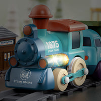 Toddler Electric Train Set – Magnetized Train Toy with Music Lights and Tracks