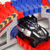 212Pcs Spider Toys Set for Boys – Spider Race Track with 2 Cars Birthday Gift