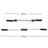 3 PCS Adjustable Black Sports Eyeglass Straps for Men and Women
