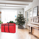Water-Resistant Christmas Storage Bag Reusable Dustproof Xmas Tree Container Red