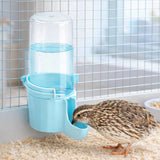 Quail Chick Waterer with Anti-Drowning Shallow Tray for Cage with Anti Drowning Tray Blue