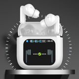 Wireless Bluetooth Headphones Touch Control Stereo Earbuds Headset White