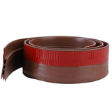 Rubber Door Draft Stopper Under Door Sealer Noise Shield Sound Proof Draft Guard Brown