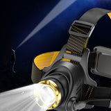LED Headlamp USB Rechargeable Headlight Head 3 Modes for Outdoor Camping